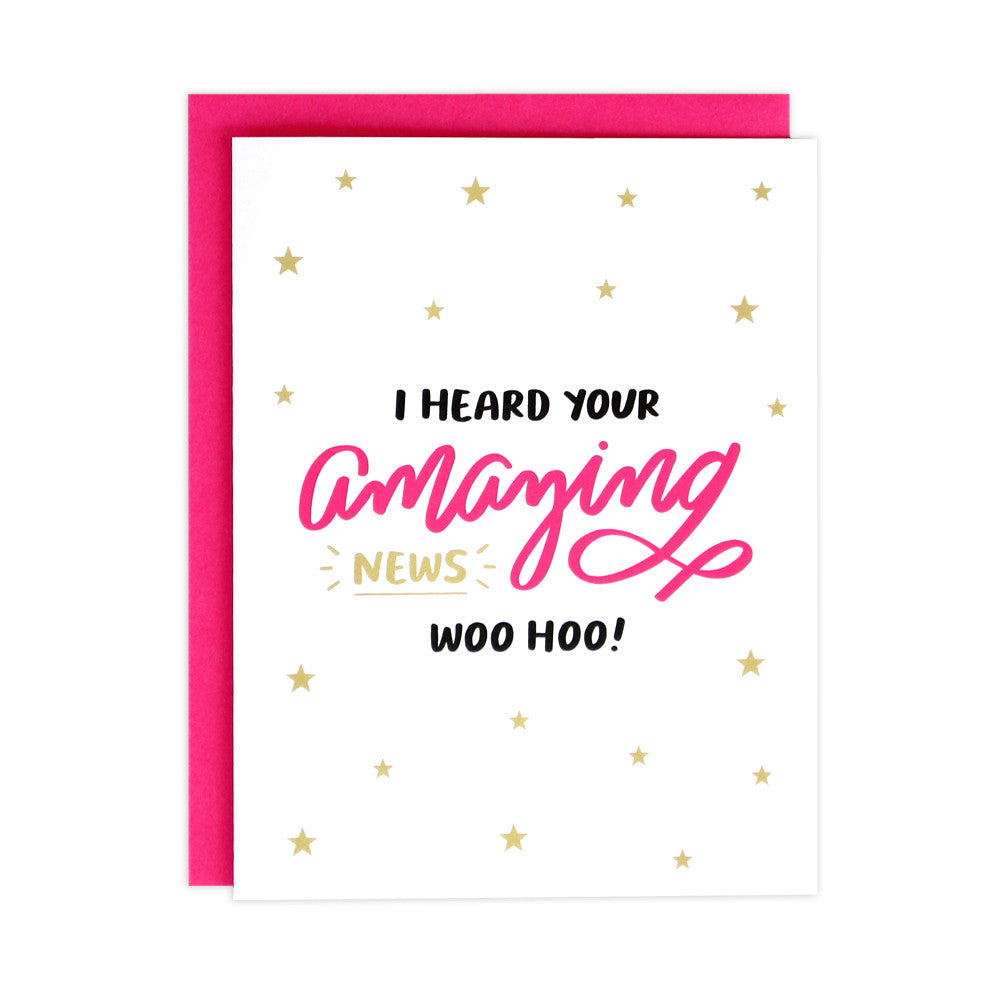 Amazing News Congrats Card