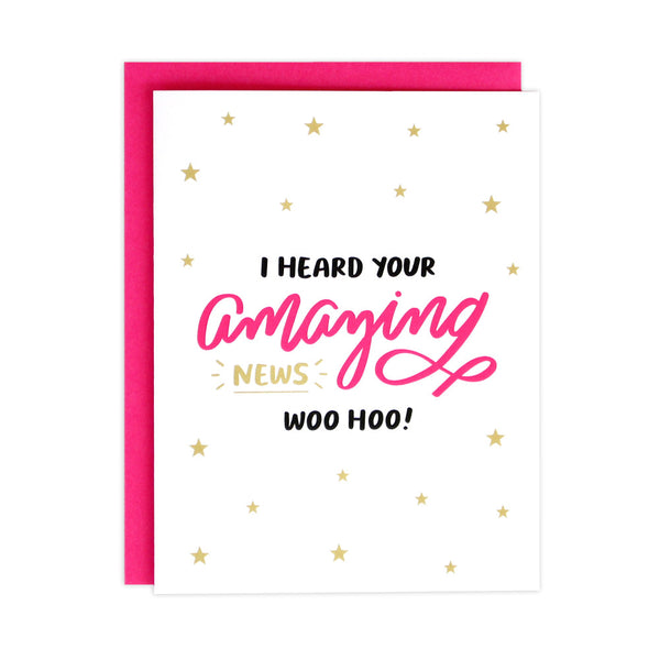 Amazing News Congrats Card