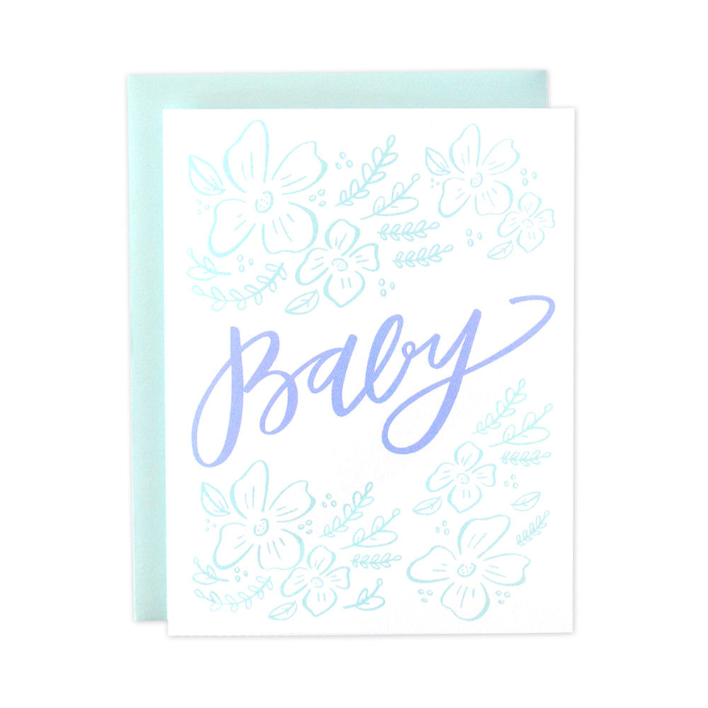 Floral Baby Card