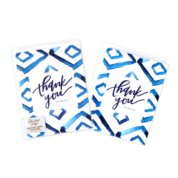 Indigo Diamond Thank You Card