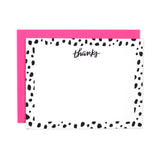 Polka Dot Thanks Flat Notecards