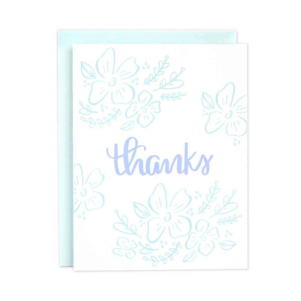 Floral Thank You Card